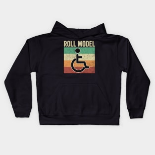 Roll Model Funny Wheelchair Kids Hoodie